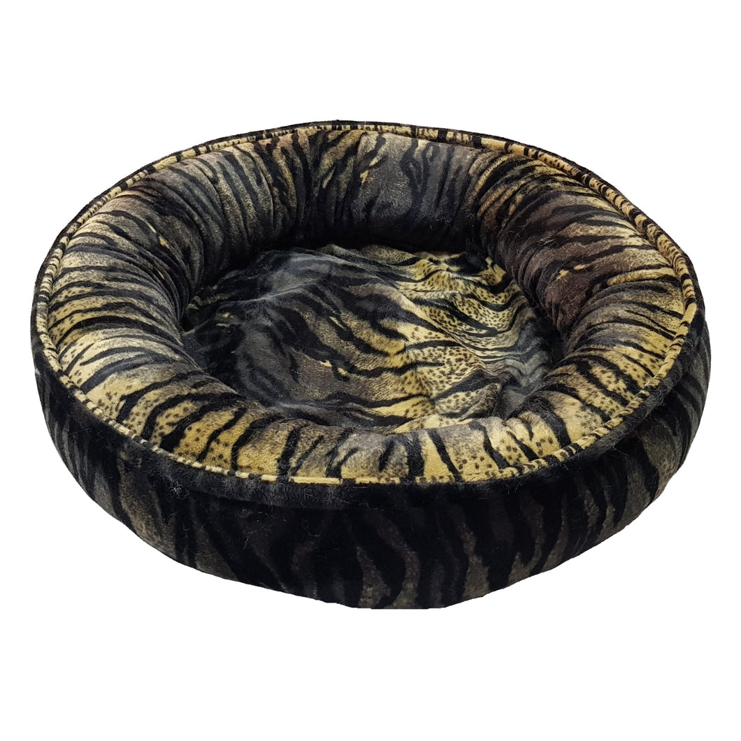 Cobalt Pets Donut, Tiger Velboa - Medium or Large