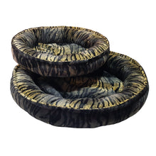 Load image into Gallery viewer, Cobalt Pets Donut, Tiger Velboa - Medium or Large
