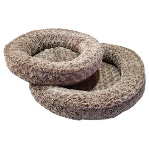 Cobalt Pets Donut - Brown Swirl Faux Fur - Medium or Large