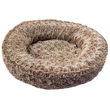 Load image into Gallery viewer, Cobalt Pets Donut - Brown Swirl Faux Fur - Medium or Large
