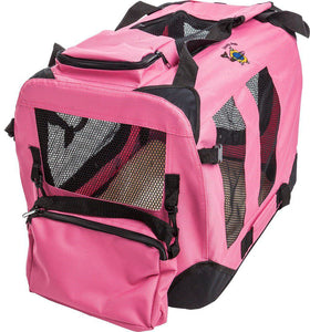 Cosmic Pets - Collapsible Pet Carrier Small - Black or Blue or Pink or Maroon