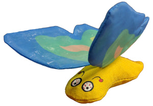 Ducky World - Butterfly Catnip Toy - Purple or Red or Blue