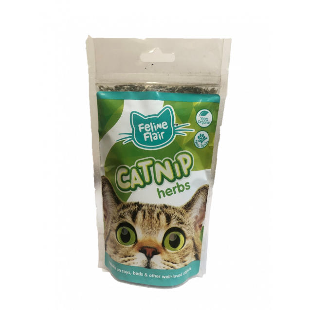 Feline Flair Catnip Herbs - Ziplock Bag 30g
