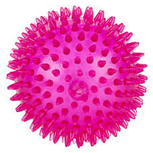 Load image into Gallery viewer, Spiky Blinking Light Ball - Pink or Blue
