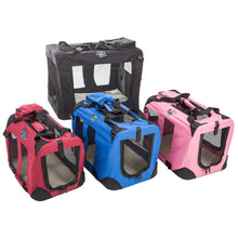 Load image into Gallery viewer, Cosmic Pets - Collapsible Pet Carrier Small - Black or Blue or Pink or Maroon
