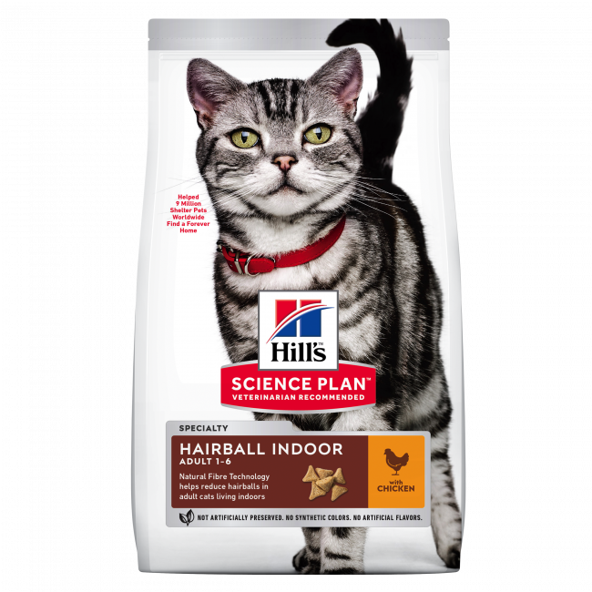 Hill's Science Plan™ Hairball Indoor Adult Dry Cat Food with Chicken