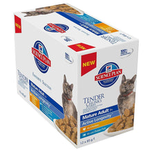 Load image into Gallery viewer, Hill&#39;s Science Plan™ Mature Adult 7+ Food Pouches - Chicken and Ocean Fish Multi-pack 12x 85g
