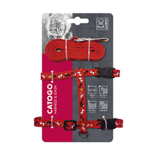 Load image into Gallery viewer, M-Pets Catogo Cat Harness &amp; Leash Set - Red

