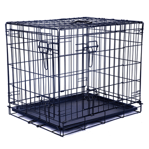 M-Pets - Voyager Wire Crate 2 Doors, Black - Medium or Large