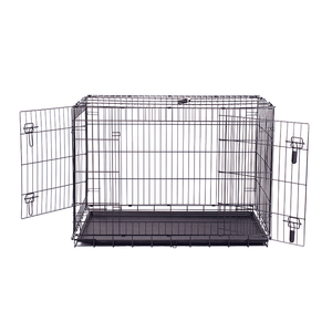 M-Pets - Voyager Wire Crate 2 Doors, Black - Medium or Large