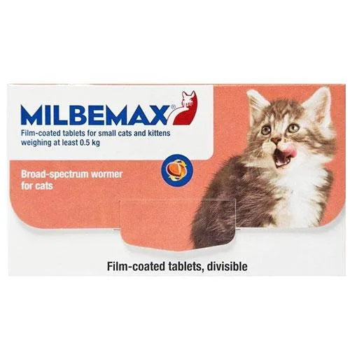Milbemax - Deworming Tablet, Small Cat or Kitten - 4 Tablets or 20 Tablets